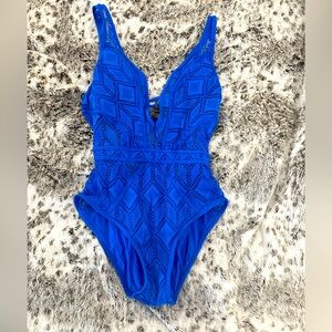 Blue Becca Mesh swimsuit. Worn once